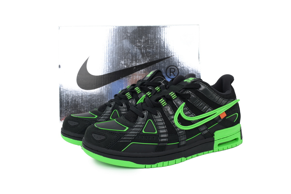 Off-White x Nike Air Rubber Dunk 'Green Strike' CU6015-001