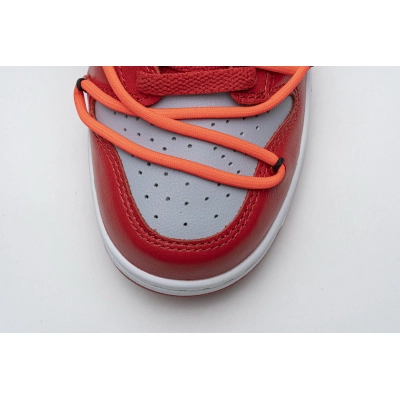 OFF White X Nike Dunk Low University Red CT0856-600 02