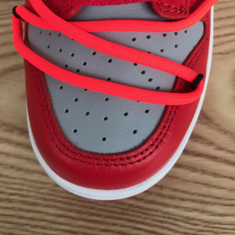 OFF White X Nike Dunk Low University Red CT0856-600