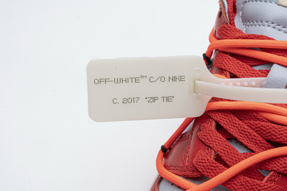 OFF White X Nike Dunk Low University Red CT0856-600