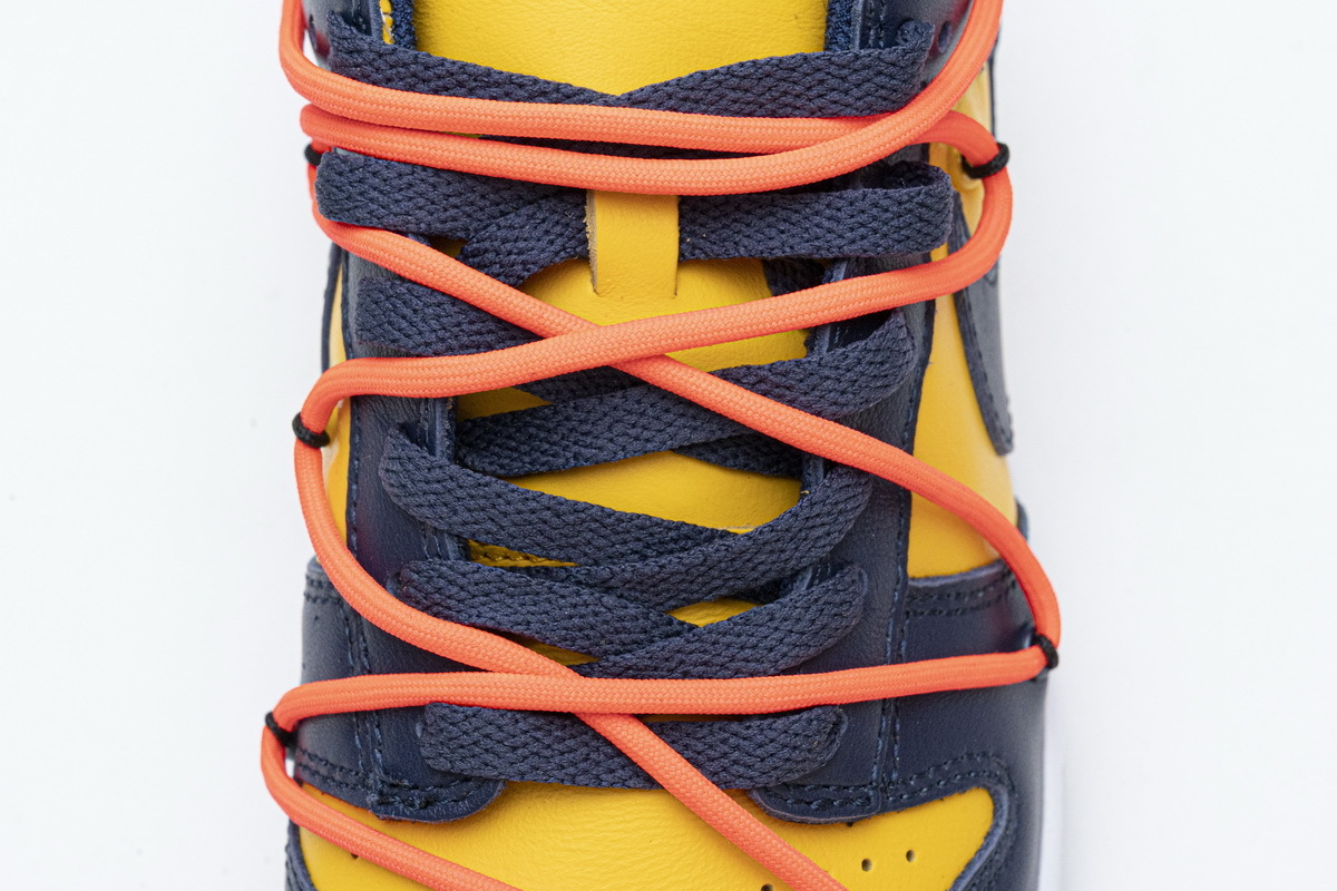 OFF WHITE X Nike Dunk SB Low White Michigan CT0856-700