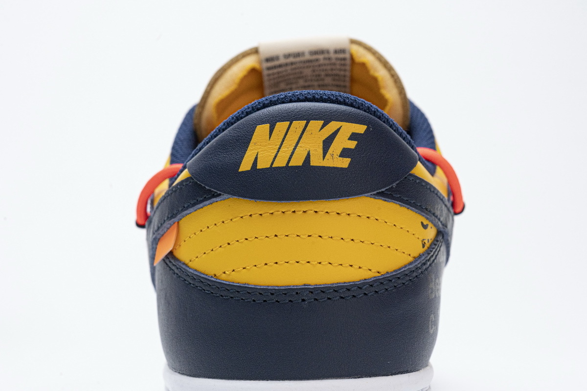 OFF WHITE X Nike Dunk SB Low White Michigan CT0856-700