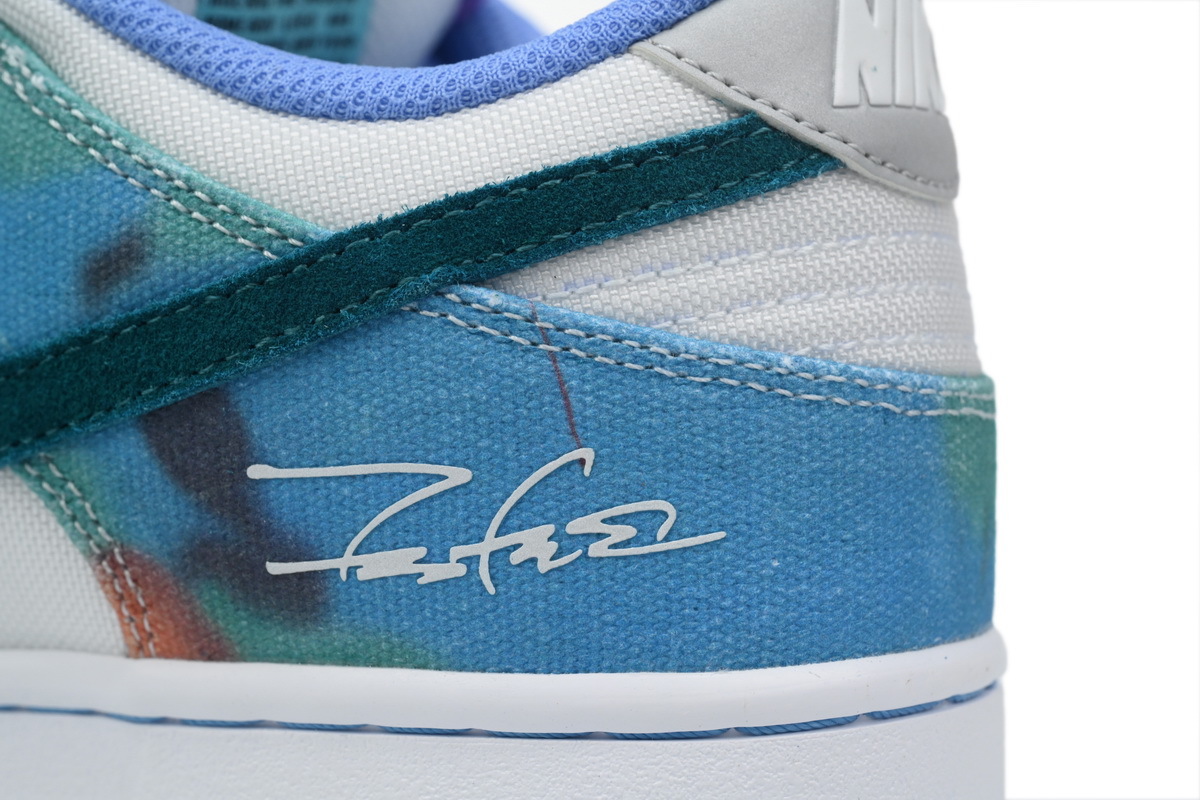 The Futura Laboratories x Nike SB Dunk Low Releases HF6061-400