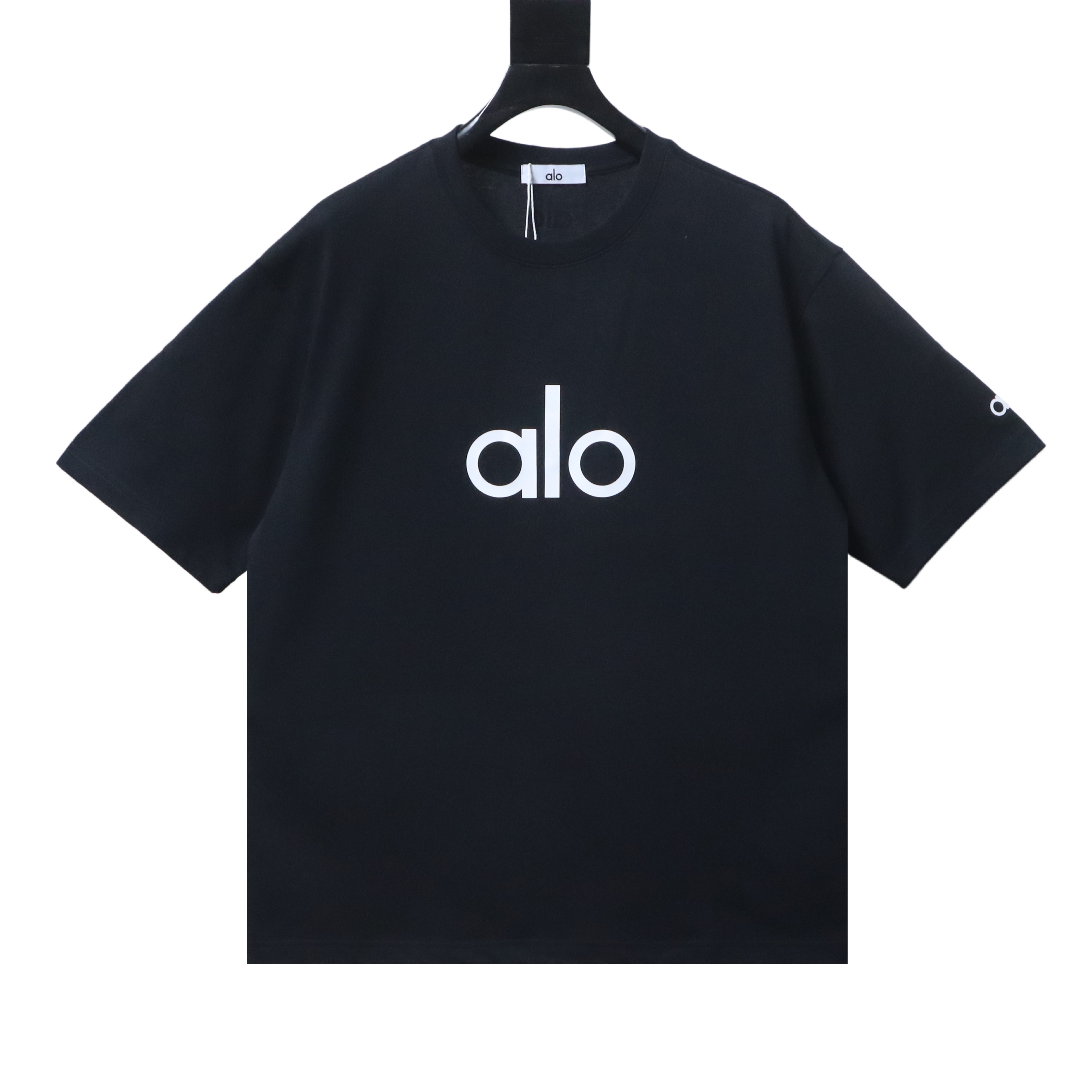  Alo Yoga Minimalist Silicone Letter Print Short-Sleeve T-Shirt