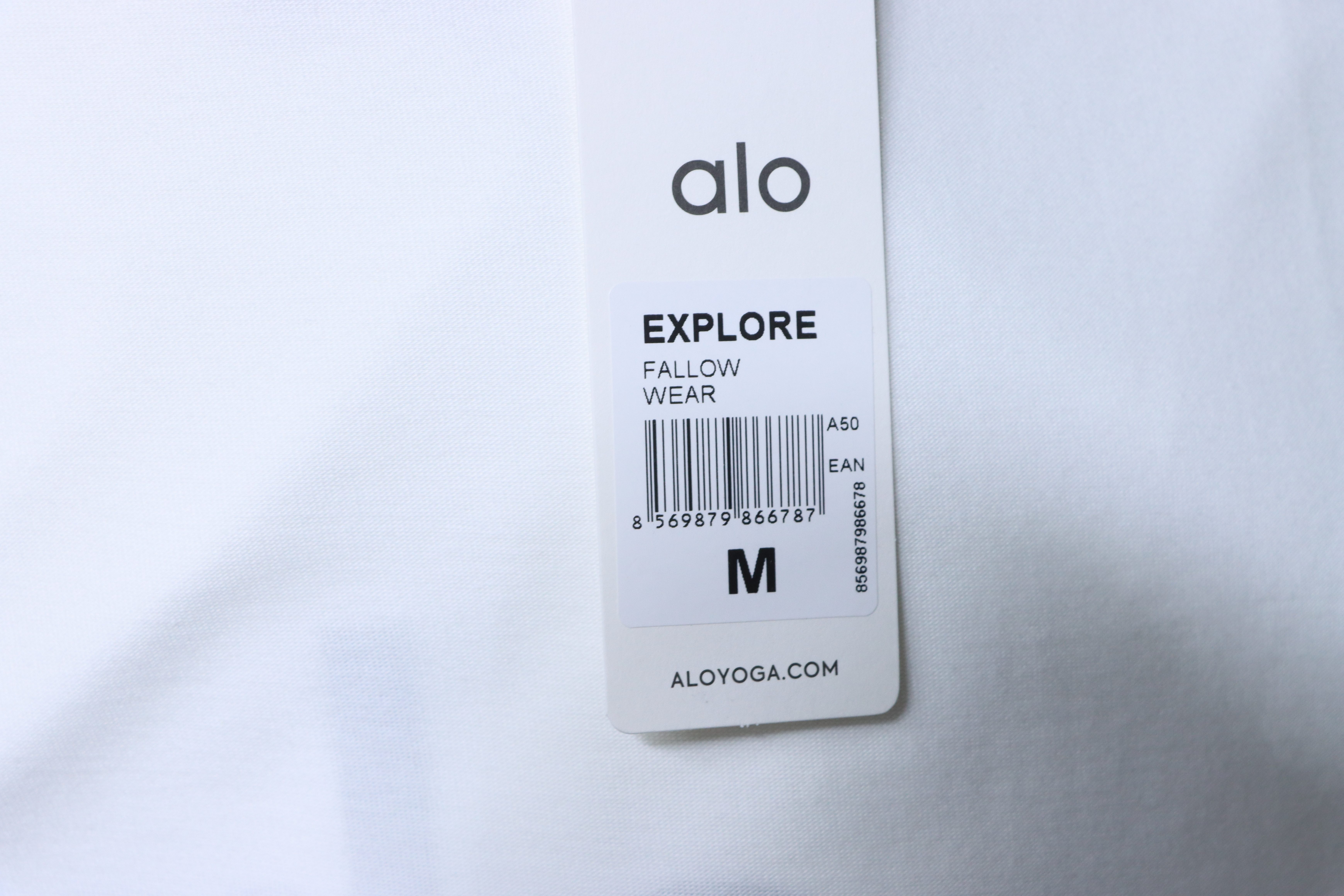 Alo Yoga Minimal Silicone Letter Print Short-Sleeve T-Shirt