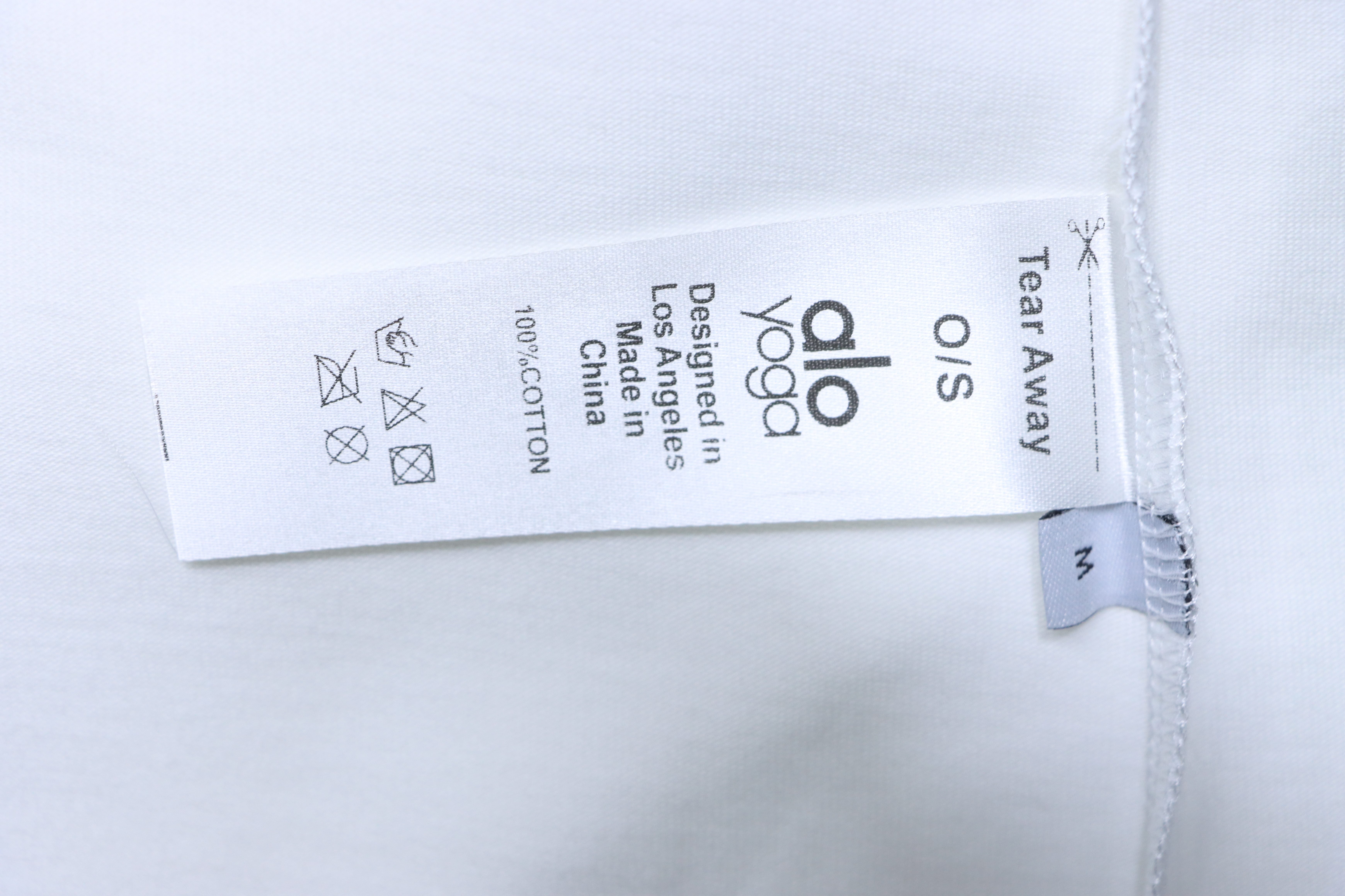 Alo Yoga Minimal Silicone Letter Print Short-Sleeve T-Shirt