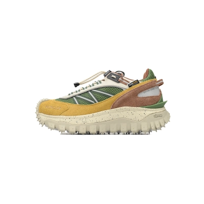Moncler Trailgrip Leather Black White Yellow Green I209B 4M00230 M4048 01