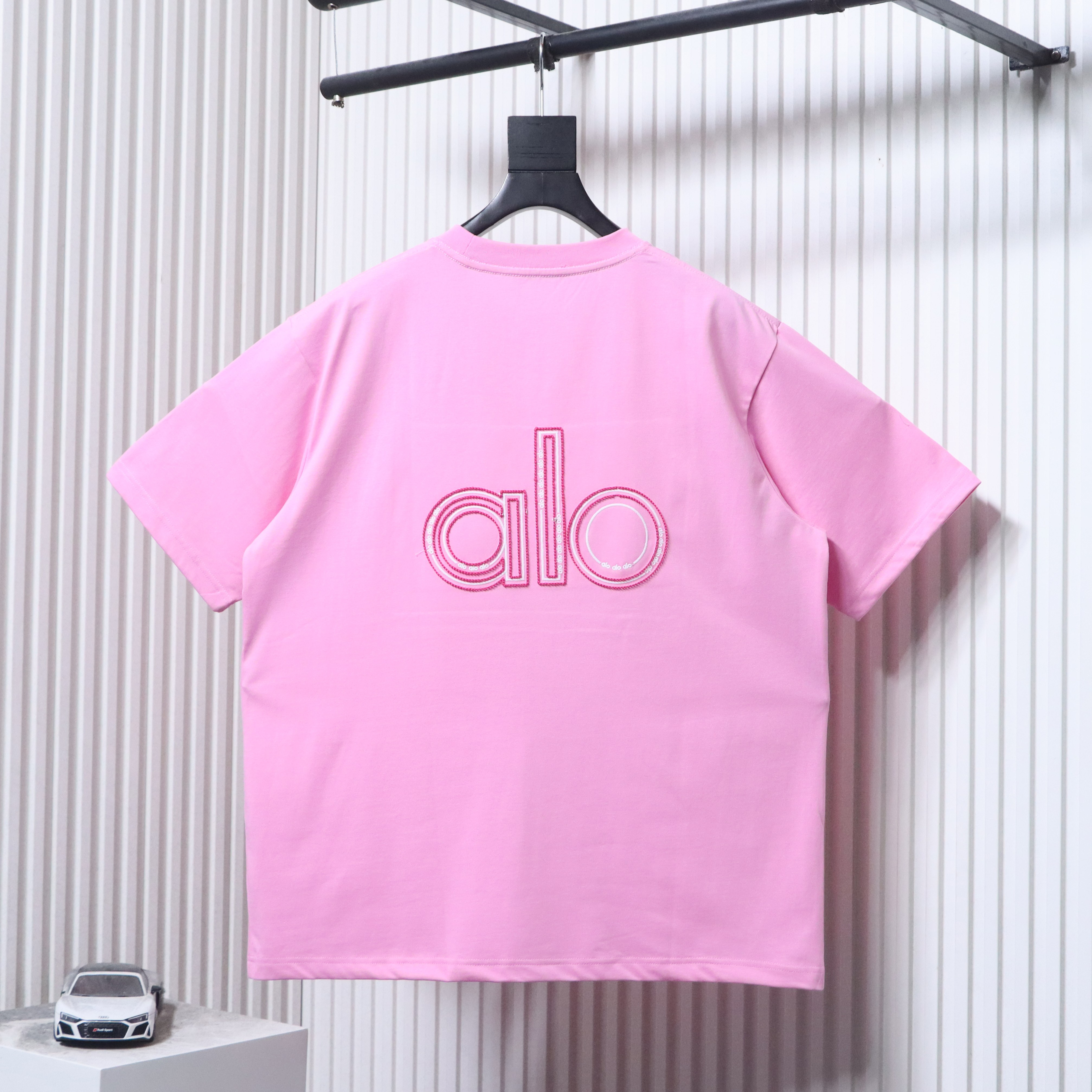 Alo Yoga Logo Embroidery Back Short-Sleeve T-Shirt