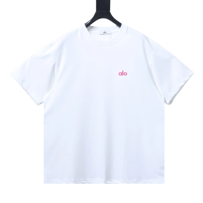 Alo Yoga Back Logo Embroidered Short Sleeve T-Shirt 02