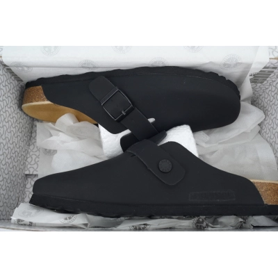 Birkenstock Boston Soft Footbed Black Oil Surface 02