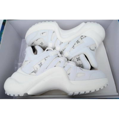 Louis Vuitton Archlight Sneakers White Gray Stripe 02