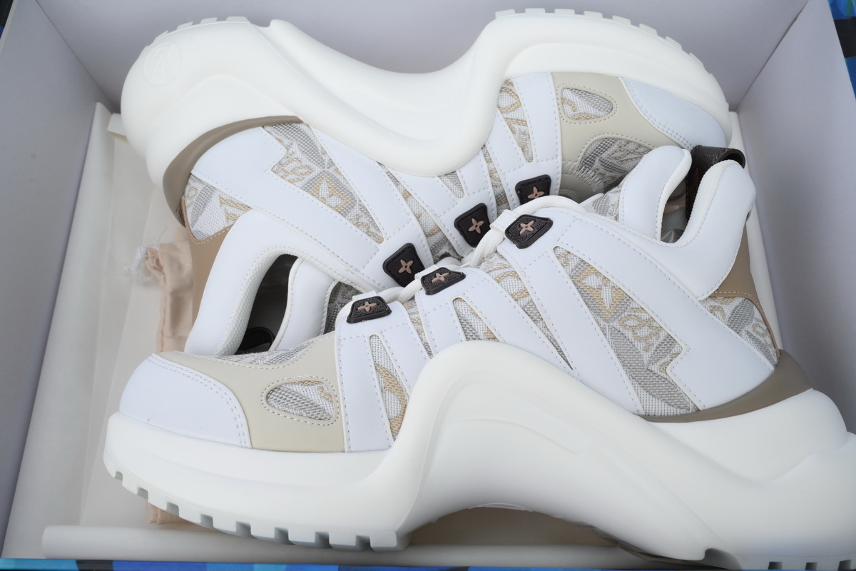 Louis Vuitton Archlight Sneakers White Khaki