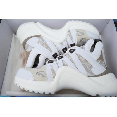 Louis Vuitton Archlight Sneakers White Khaki 02
