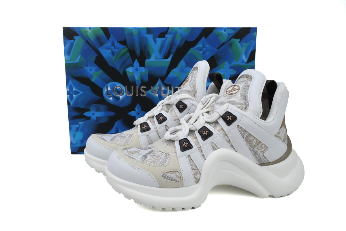 Louis Vuitton Archlight Sneakers White Khaki