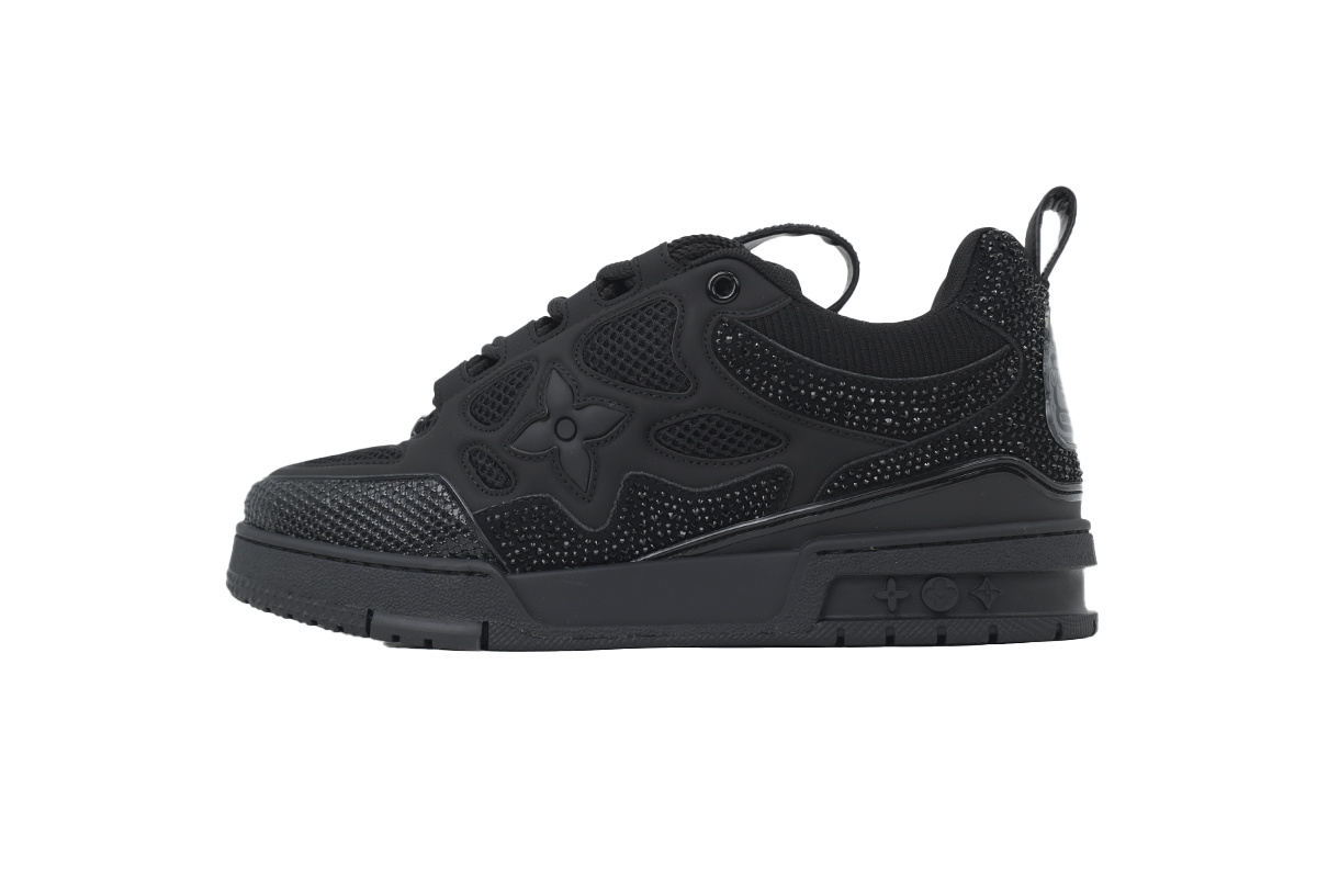 Louis Vuitton Skate All Black Diamond Surface
