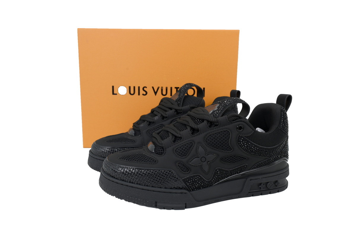 Louis Vuitton Skate All Black Diamond Surface