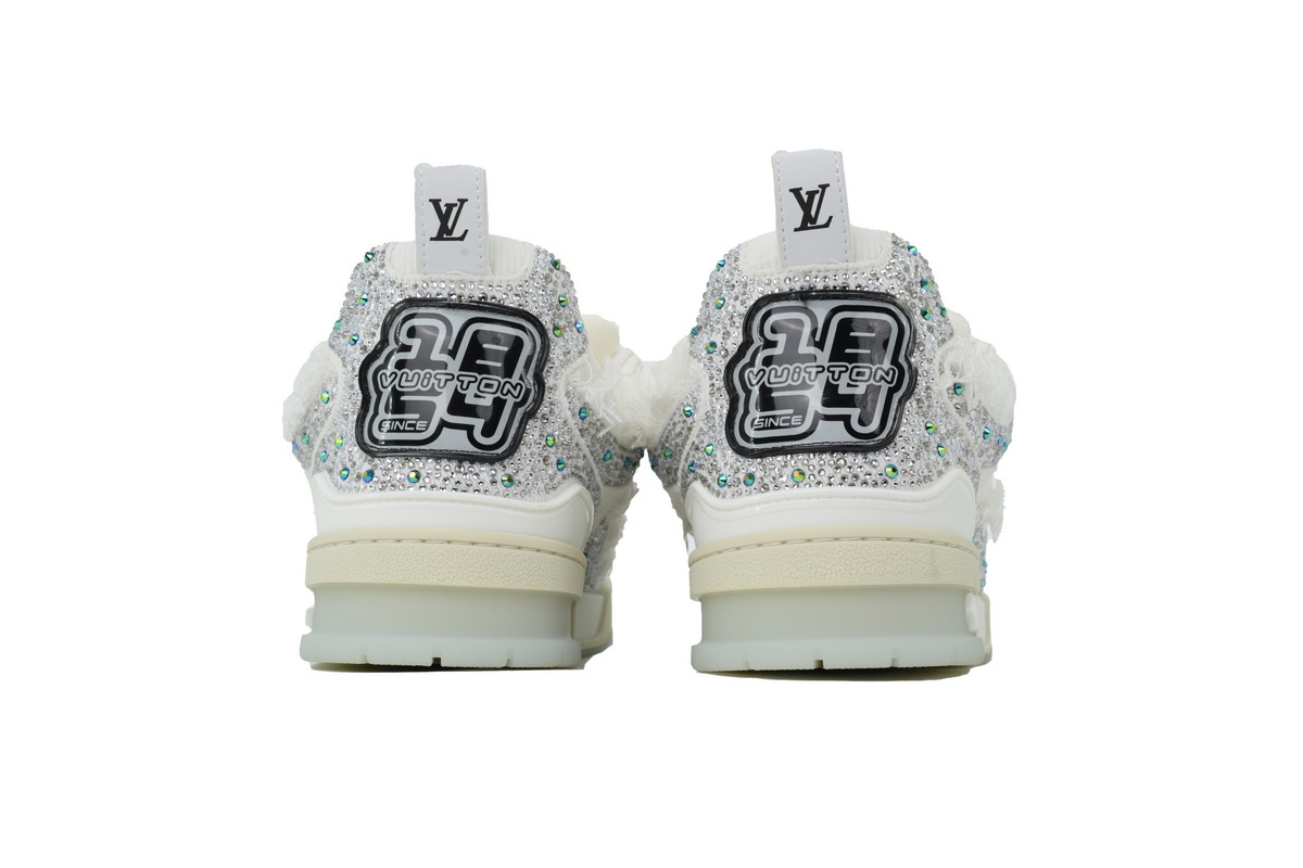 Louis Vuitton Skate Silver White Diamond