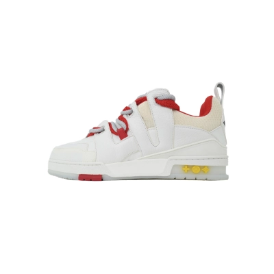 Louis Vuitton Skate White And Red Flowers 01