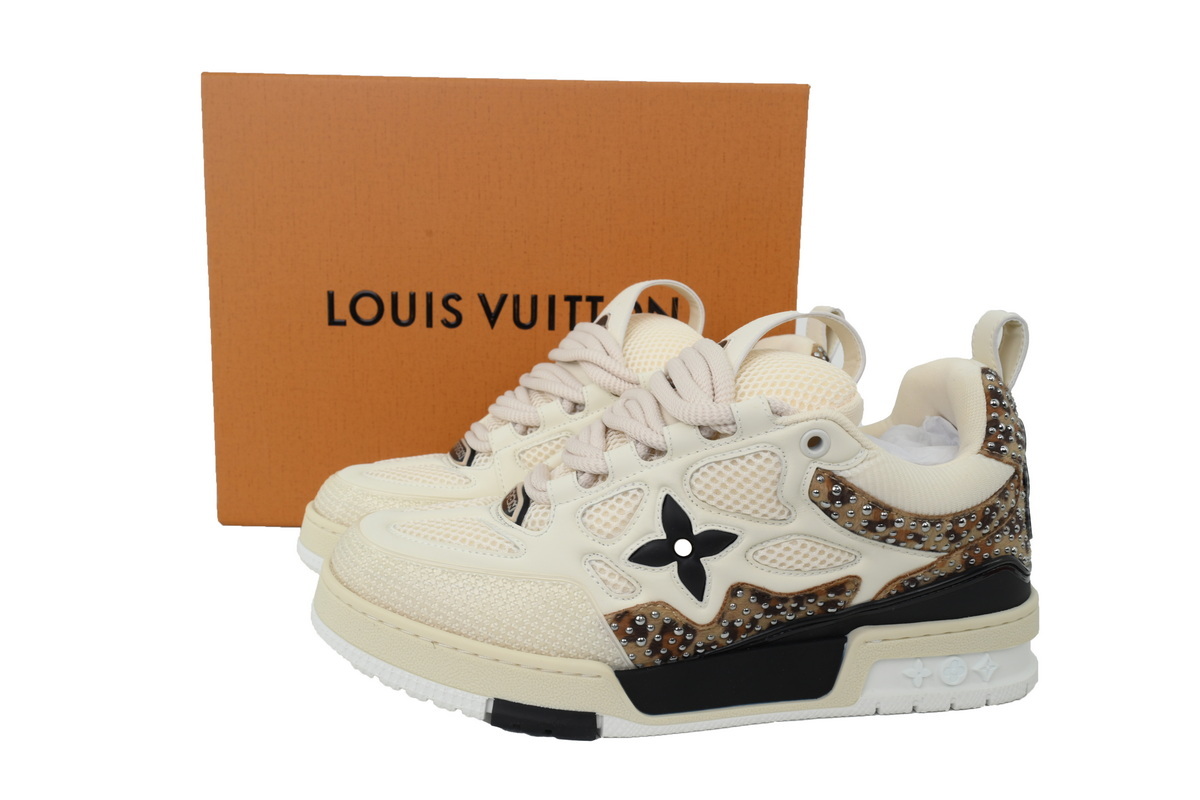 Louis Vuitton Skate White Coffee Diamond