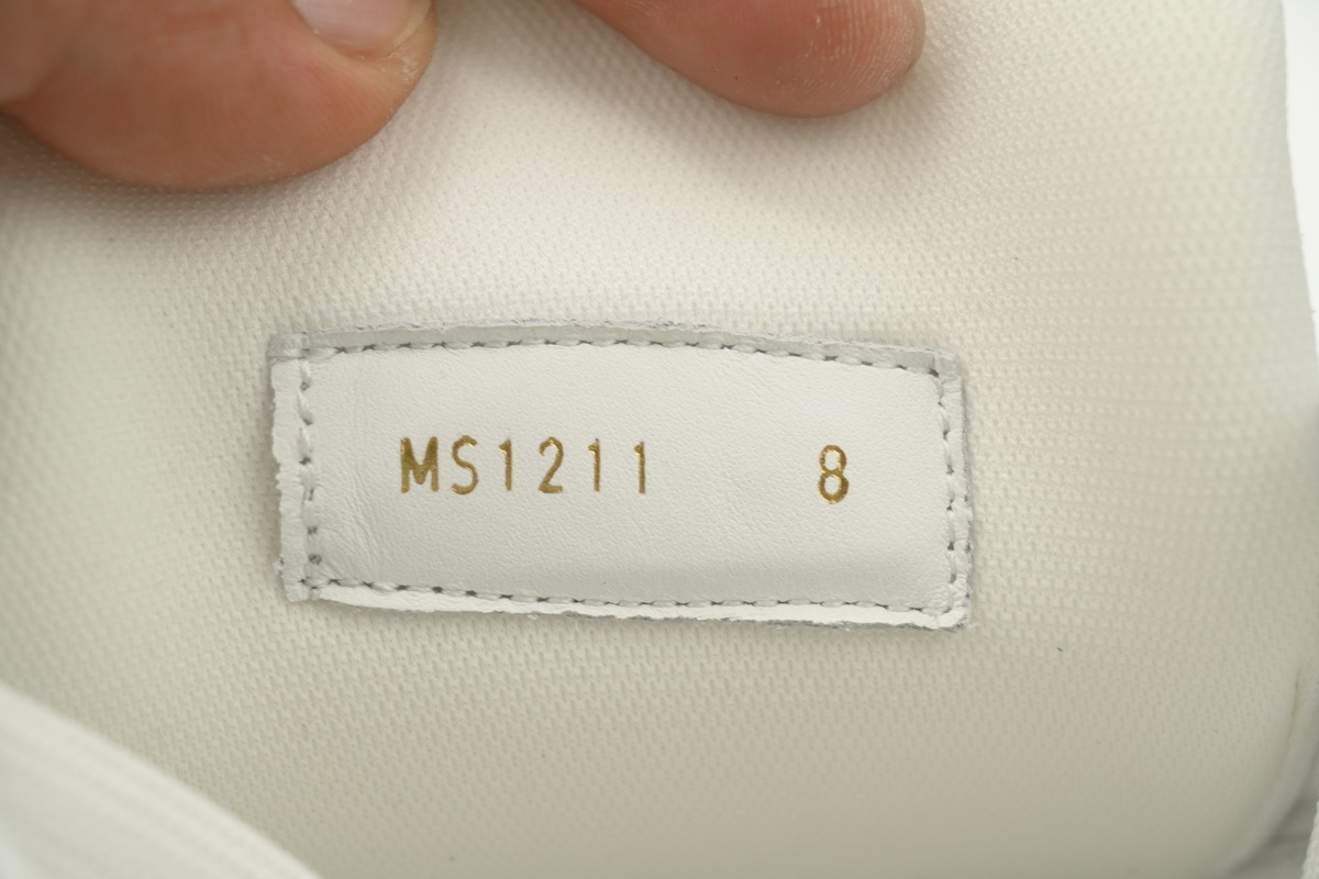 Louis Vuitton Trainer Apricot Embossed Denim
