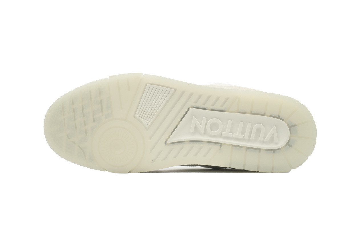 Louis Vuitton Trainer Apricot Embossed Denim