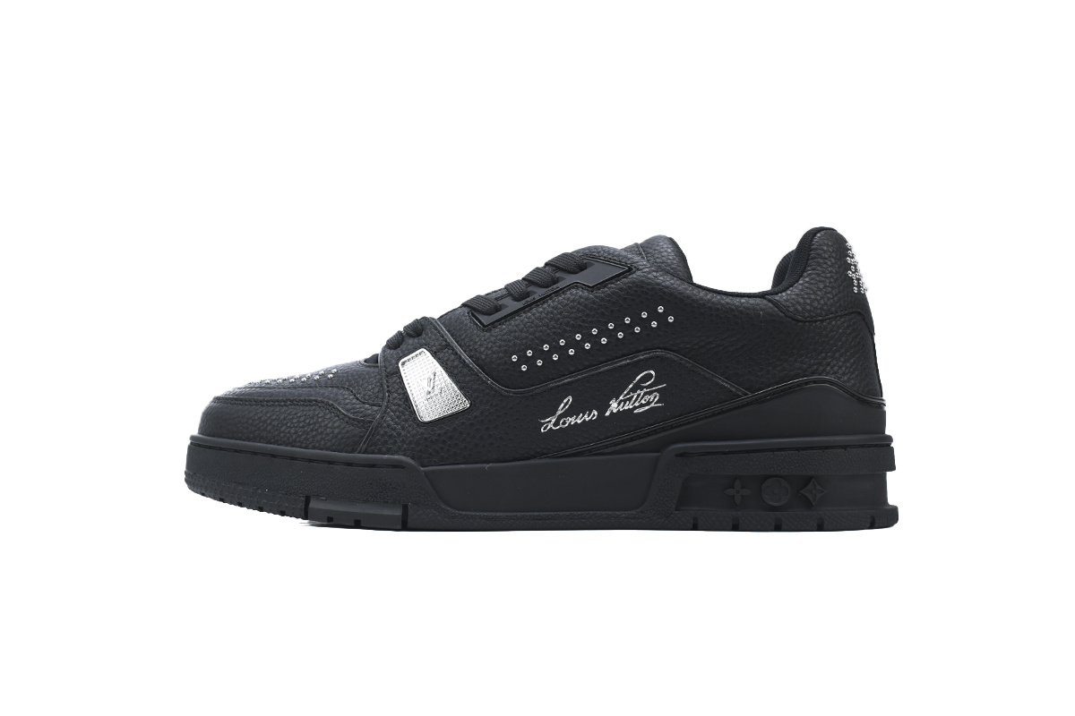 Louis Vuitton Trainer Black Studded