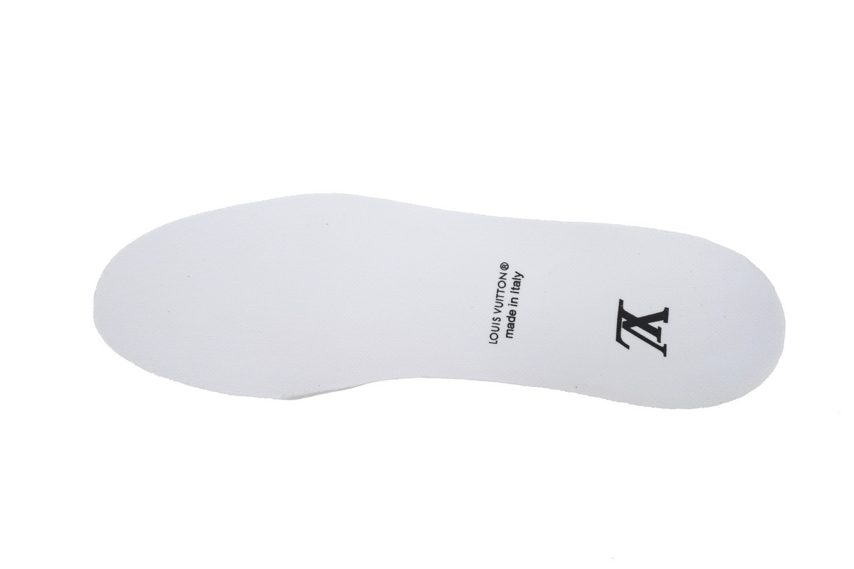 Louis Vuitton Trainer Black White Embossed