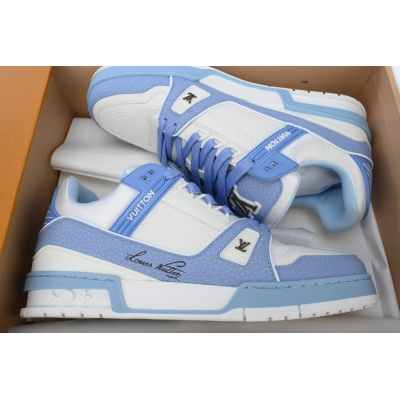 Louis Vuitton Trainer Blue Denim 02