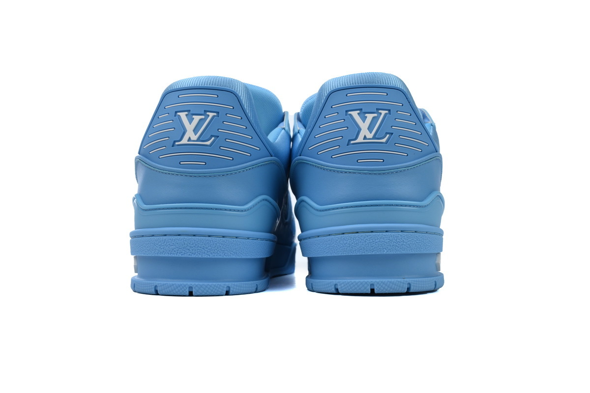 Louis Vuitton Trainer Blue Embossed
