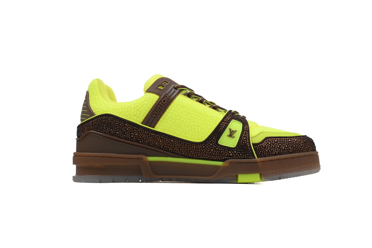 Louis Vuitton Trainer Crystal Brown Green