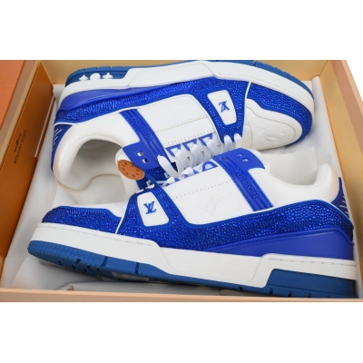 Louis Vuitton Trainer Crystal Dark Blue 02