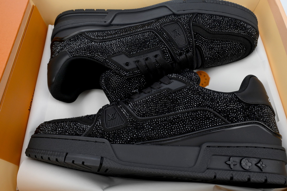 Louis Vuitton Trainer Crystal Pure Black