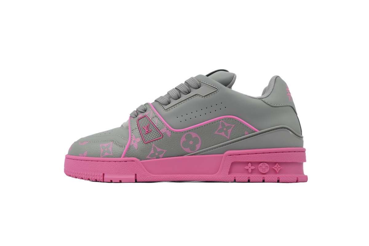 Louis Vuitton Trainer Dark Gray Color Printing