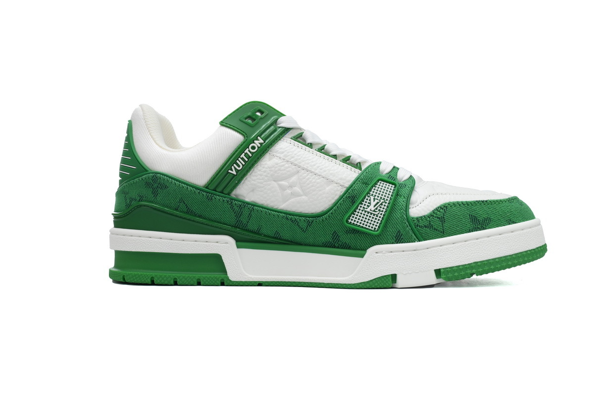 Louis Vuitton Trainer Denim Green