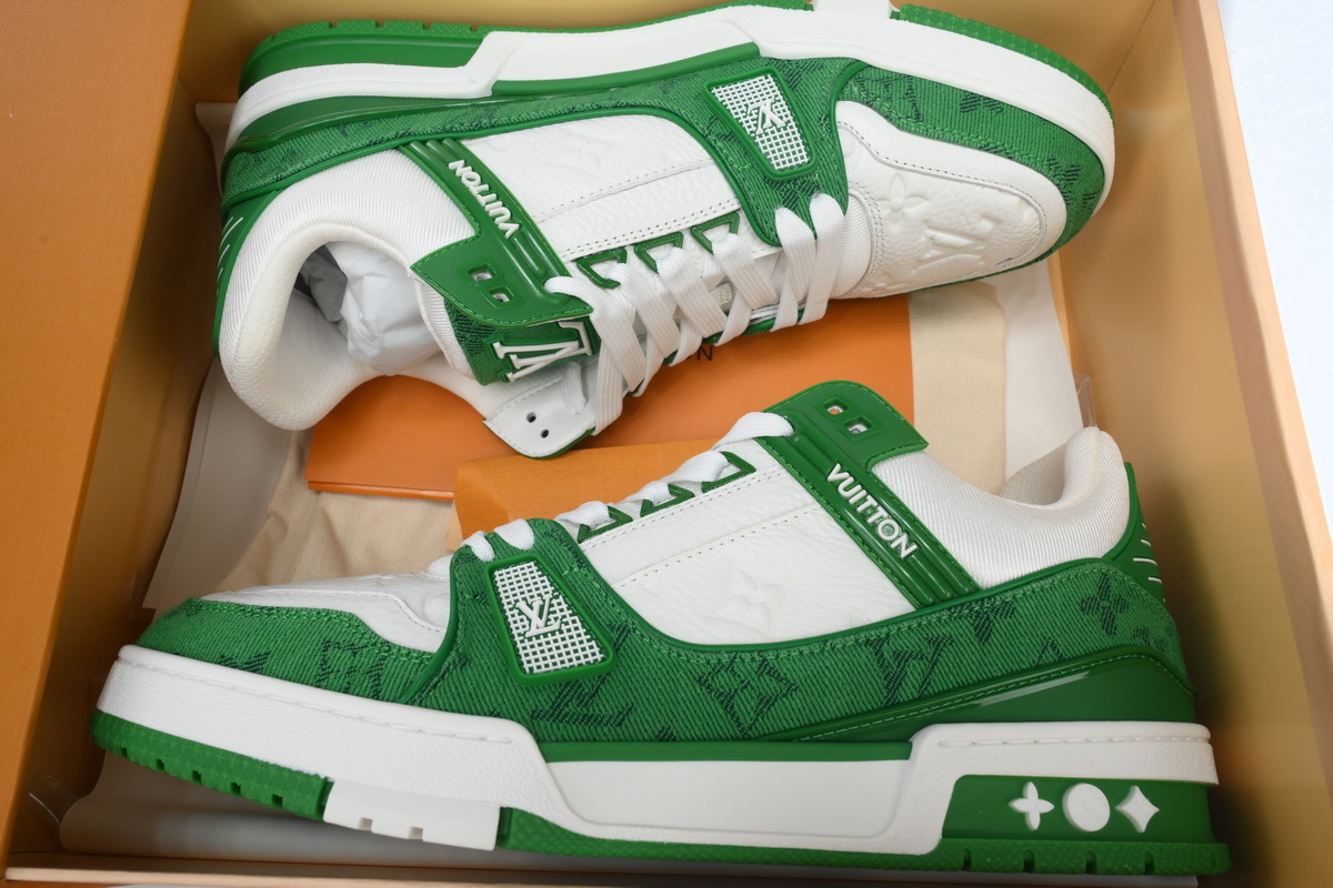 Louis Vuitton Trainer Denim Green
