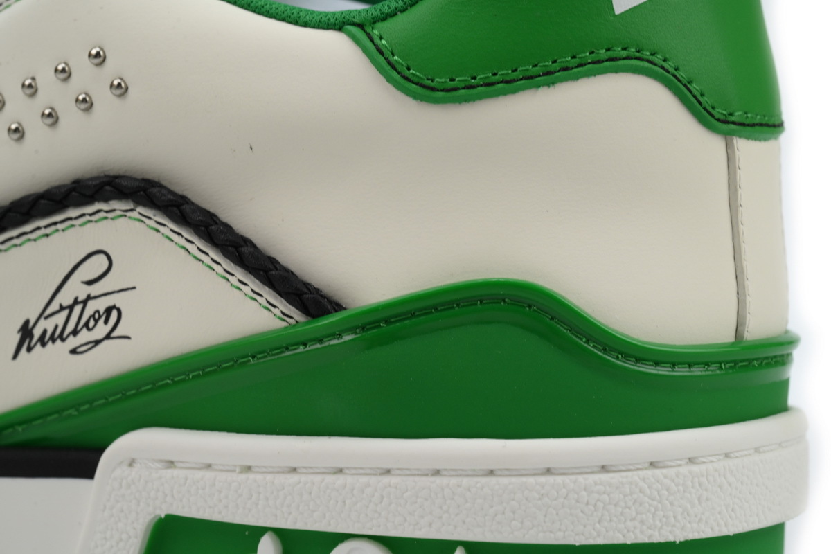 Louis Vuitton Trainer Denim White Green