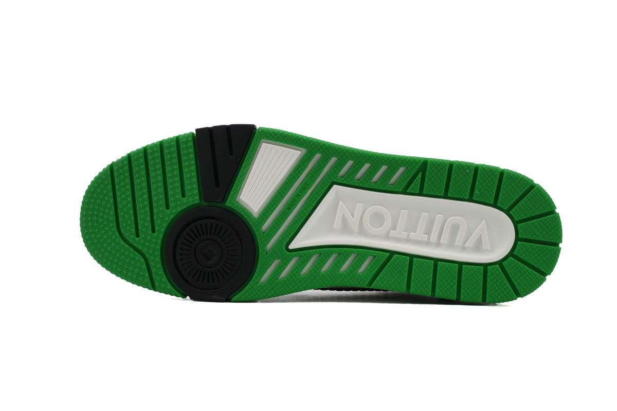 Louis Vuitton Trainer Denim White Green