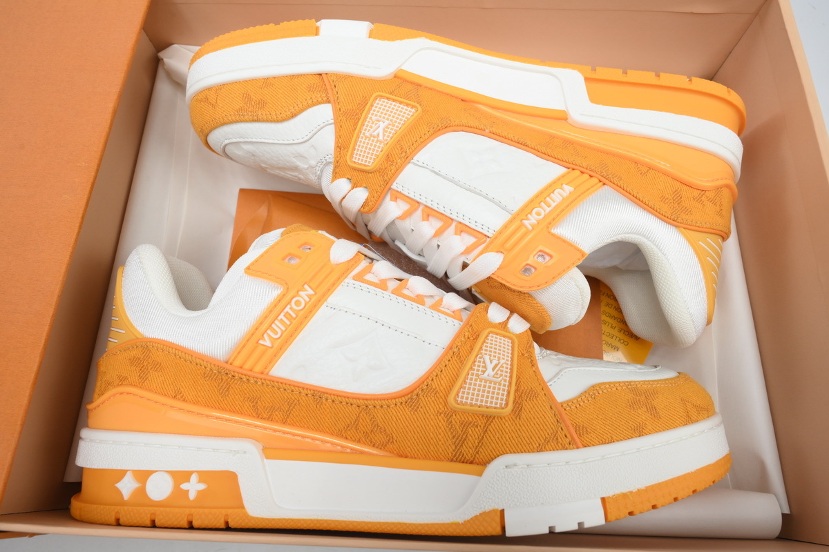 Louis Vuitton Trainer Denim Yellow