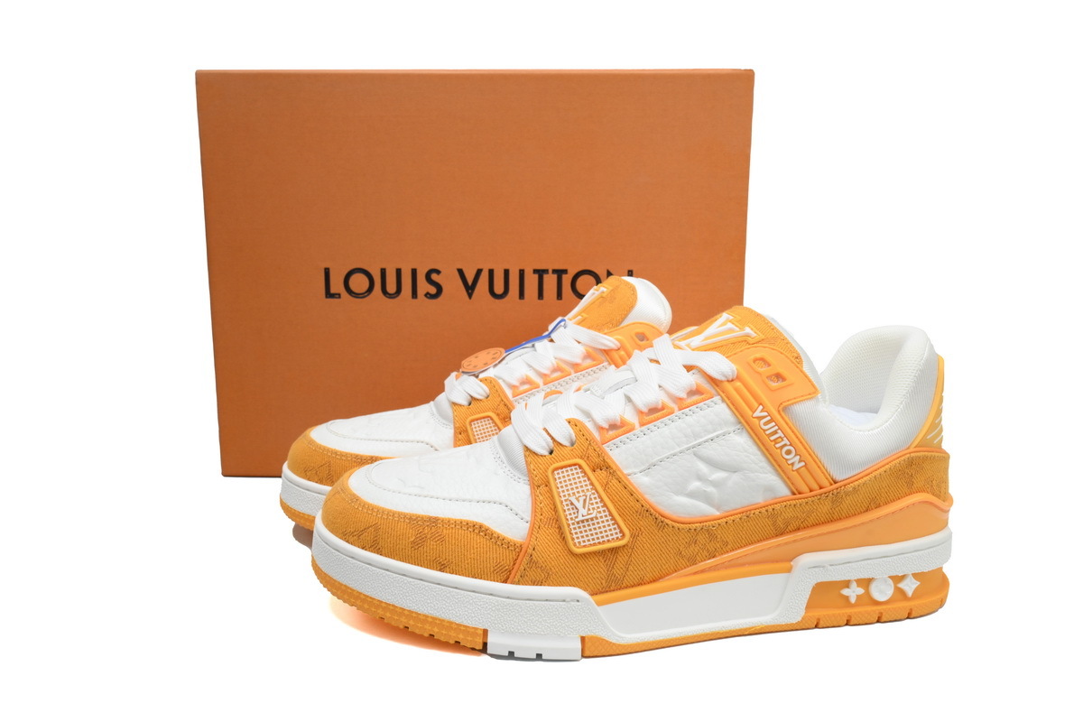 Louis Vuitton Trainer Denim Yellow