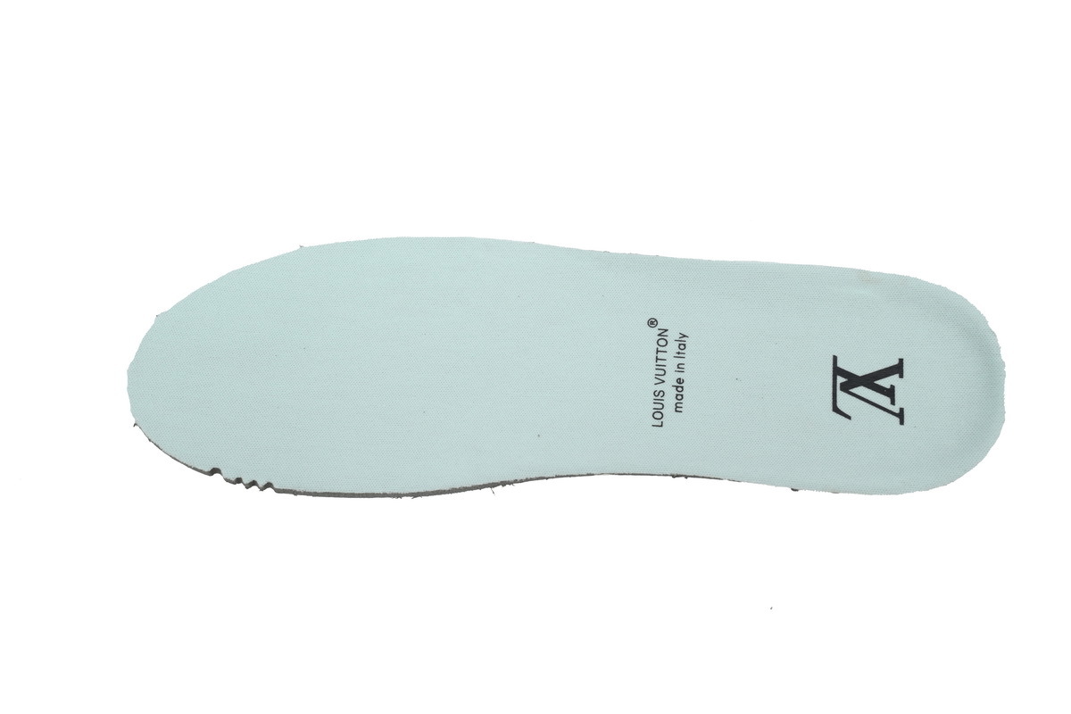 Louis Vuitton Trainer Green Bleached Denim
