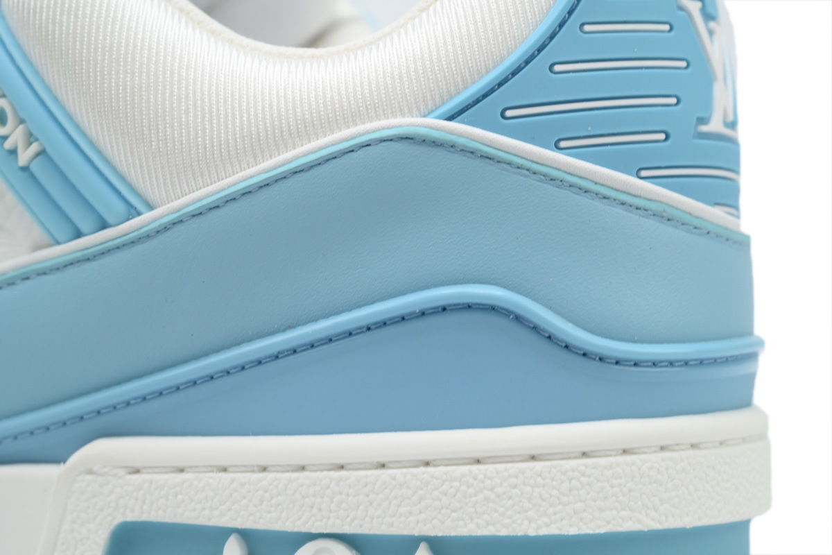 Louis Vuitton Trainer Light Blue Embossed