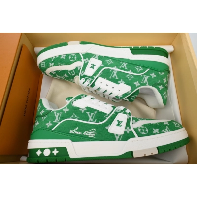 Louis Vuitton Trainer Lint Denim Green 02