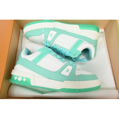 Louis Vuitton Trainer Mint Green Embossed 02