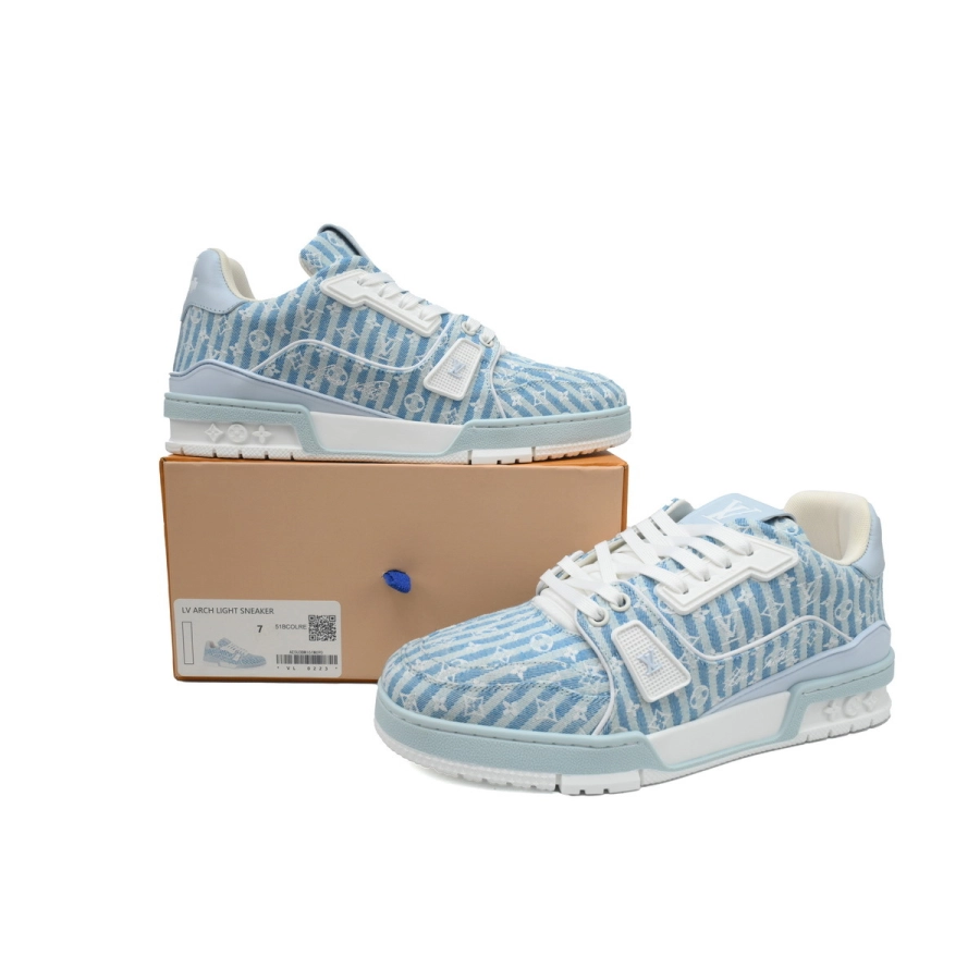 Louis Vuitton Trainer Monogram Denim Light Blue