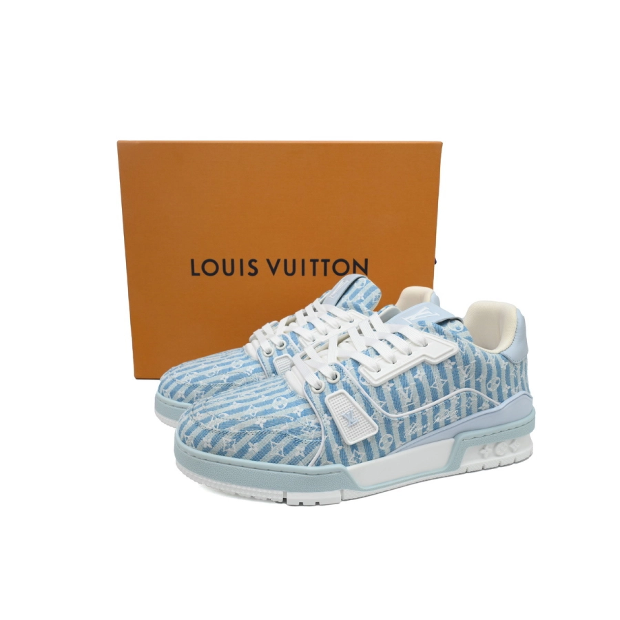 Louis Vuitton Trainer Monogram Denim Light Blue