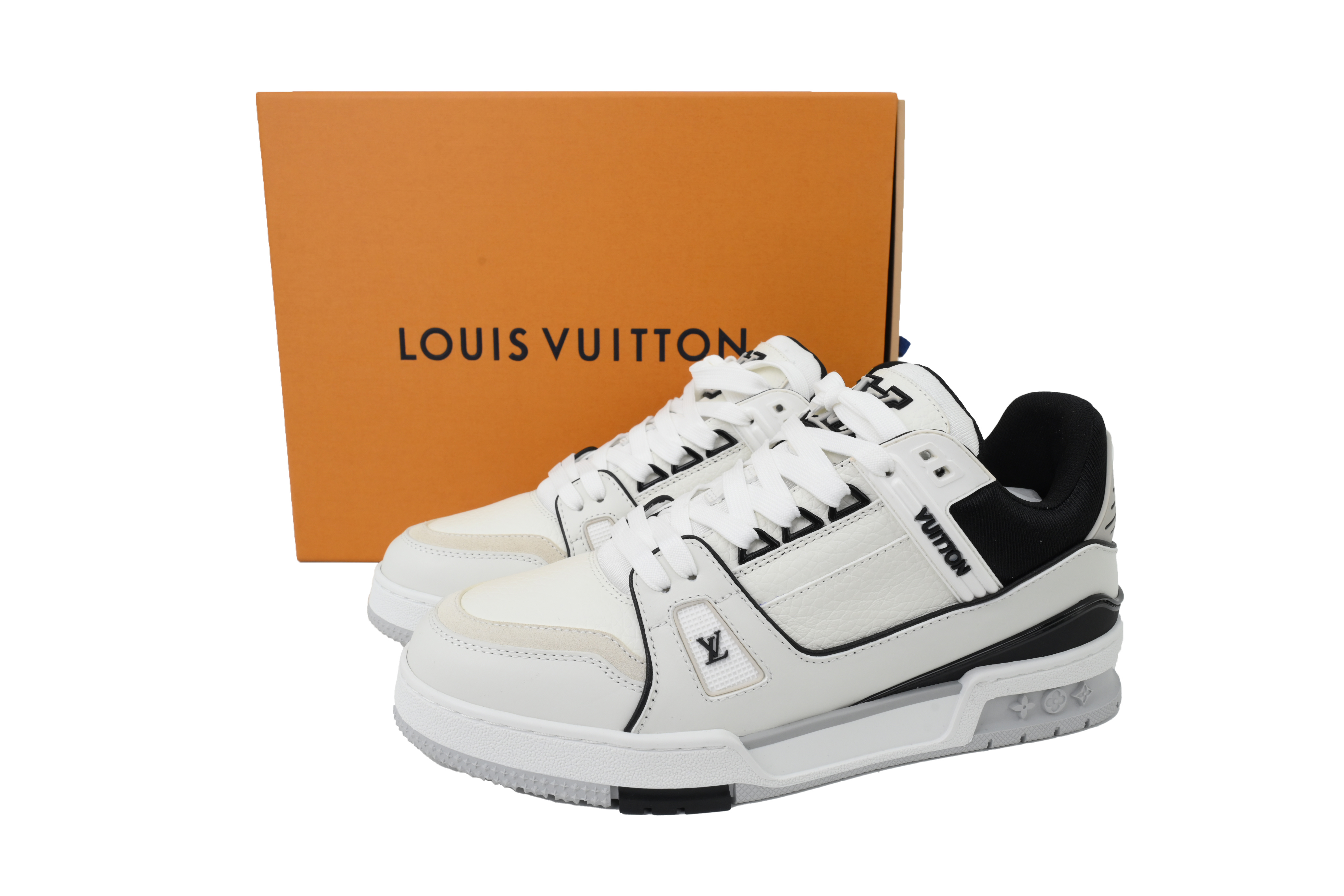 Louis Vuitton Trainer New Black And White