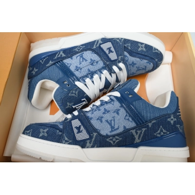 Louis Vuitton Trainer New Denim Blue 02