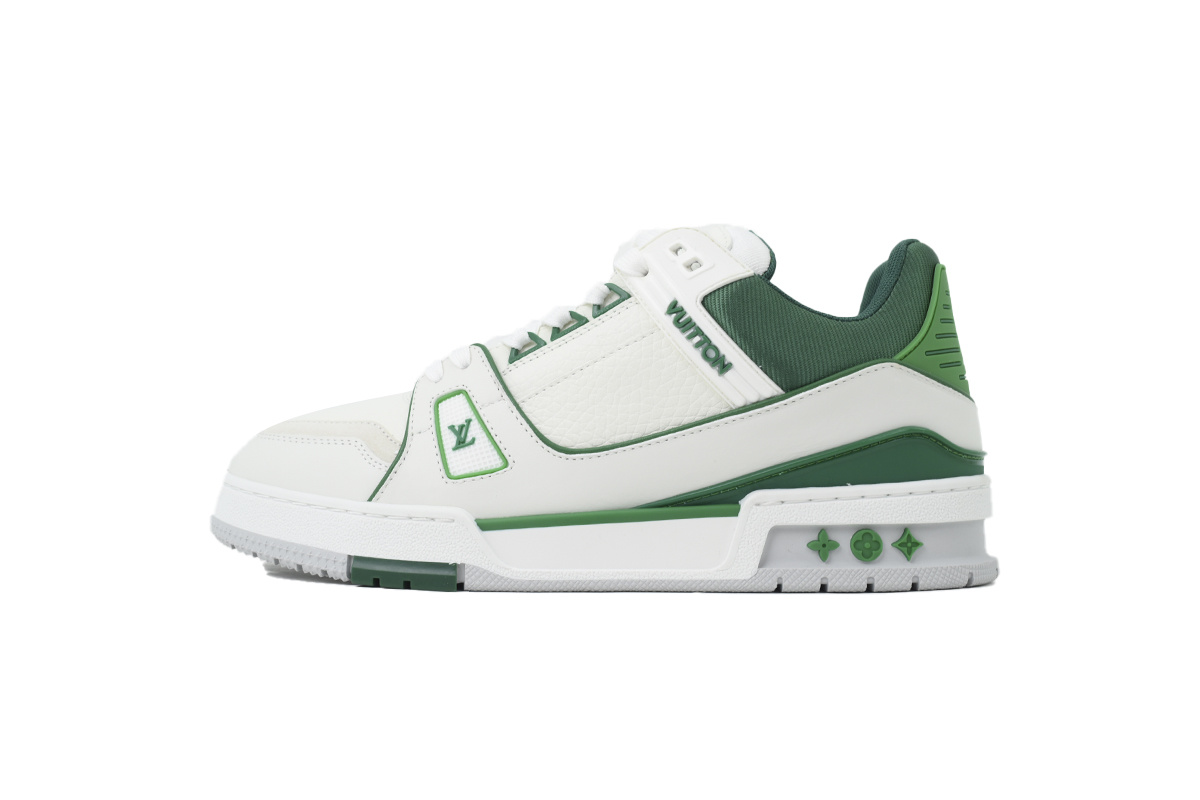 Louis Vuitton Trainer New White Green