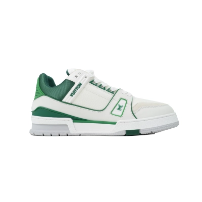 Louis Vuitton Trainer New White Green 02
