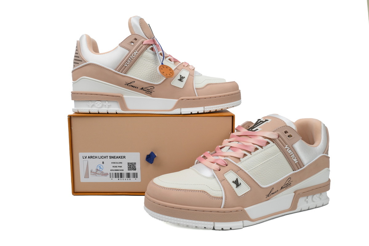 Louis Vuitton Trainer Sneaker Pink